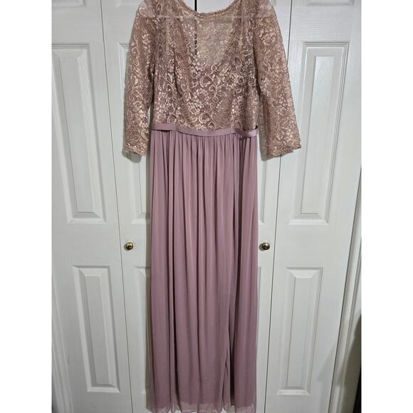 David's bridal size 12 women's mauve formal gown - Picture 1 of 13